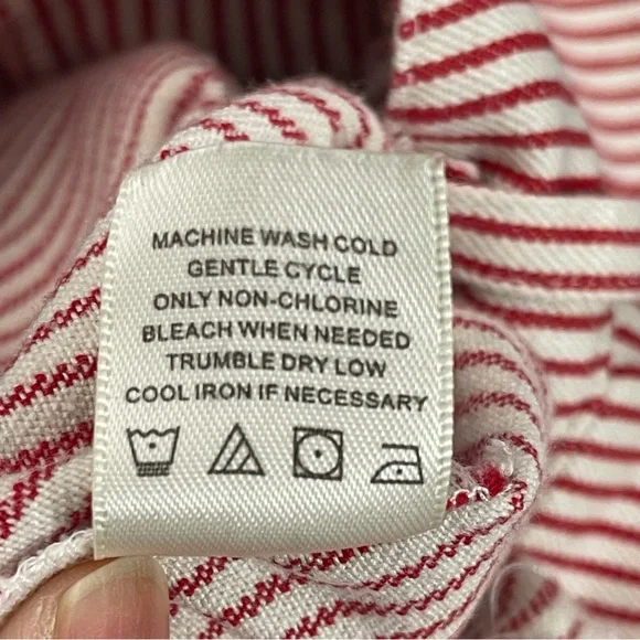 Saint Geraldine Marshall Pinstripe Crop Wide Leg Pants Size S - Picture 13 of 14